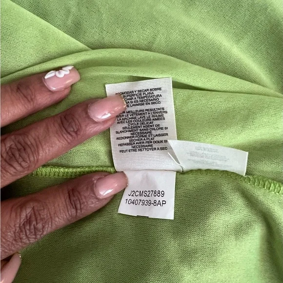 RACHEL Rachel Roy Crochet Knit Overlay Dress in Forest and Lime Green Size XS - Picture 6 of 7